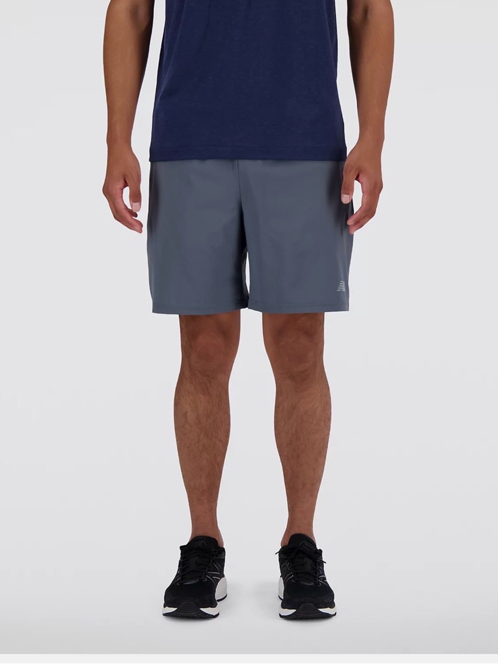 New Balance Men's Athletic Running Shorts in Charcoal Gray
